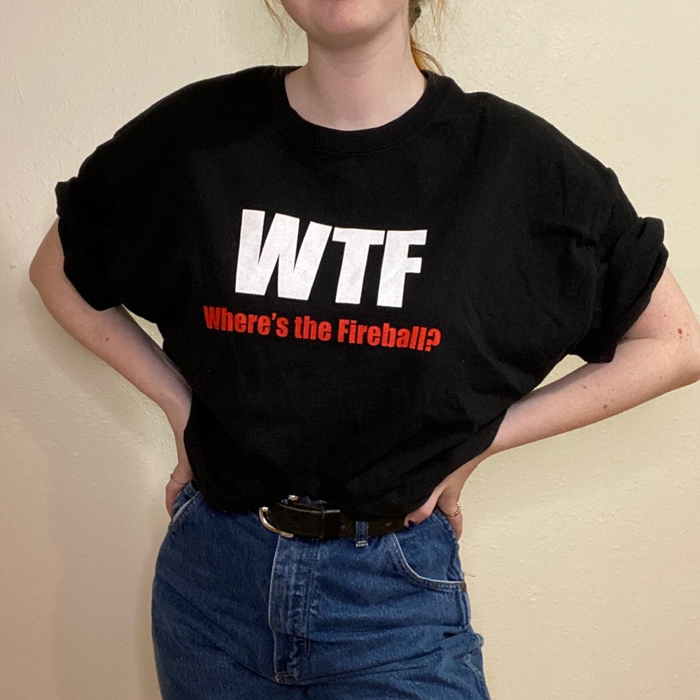 Funny Fireball Tee shirt